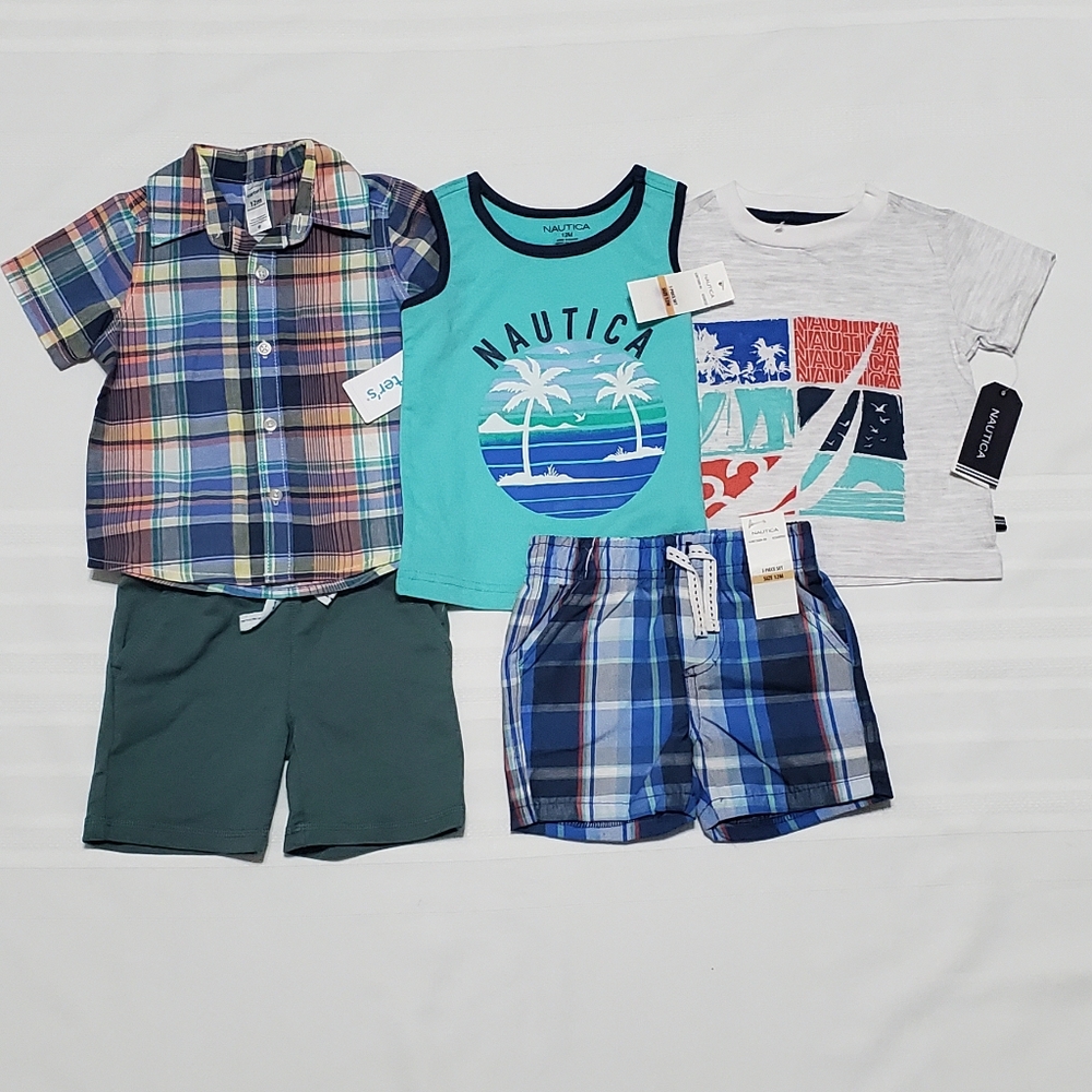 NWT Baby Boy Lot of 5 Summer Clothes
